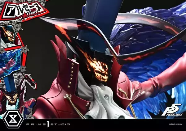 「約21万円の豪華仕様！『ペルソナ5』より「アルセーヌ」が全幅148cmの1/4スケールスタチューに」の画像