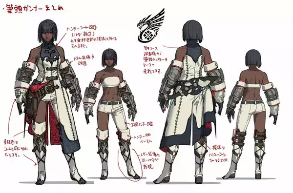 「『モンハンワイルズ』筆頭ガンナーこと「ナディア」開発原画が公開―2月18日追加のサイドミッションでは愛用装備が手に入る」の画像