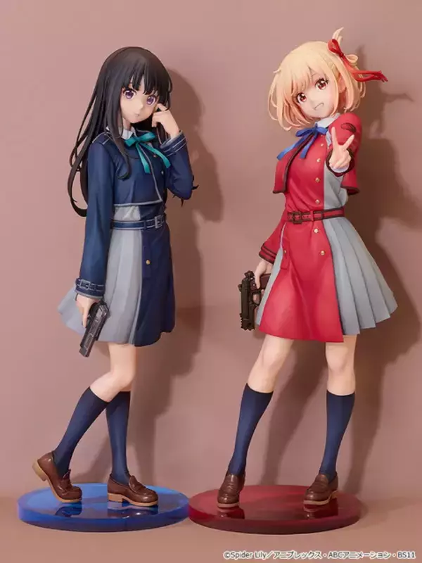 「「リコリコ」キービジュがモチーフ！「錦木千束/井ノ上たきな」フィギュアが予約受付開始、髪やスカートなど躍動感にあふれる仕上がり」の画像