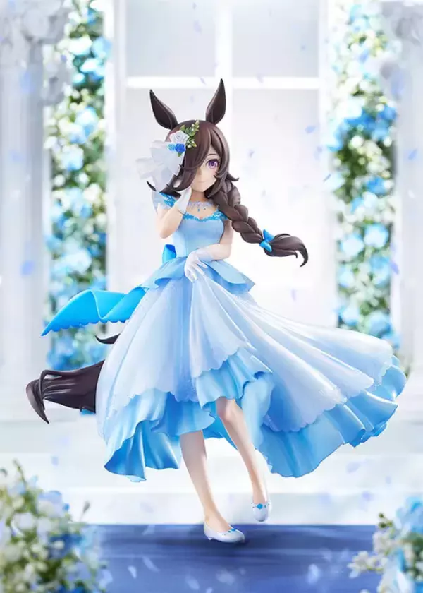 「『ウマ娘』ライスシャワーのウェディングドレス姿が美しい…！裾を彩るレースの意匠までこだわって立体化」の画像