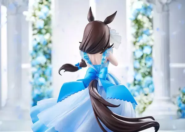 「『ウマ娘』ライスシャワーのウェディングドレス姿が美しい…！裾を彩るレースの意匠までこだわって立体化」の画像