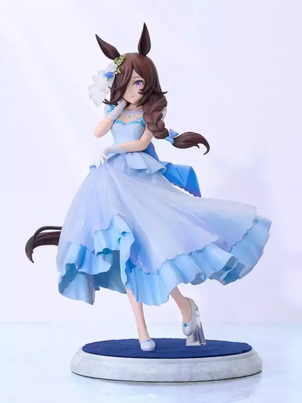 「『ウマ娘』ライスシャワーのウェディングドレス姿が美しい…！裾を彩るレースの意匠までこだわって立体化」の画像