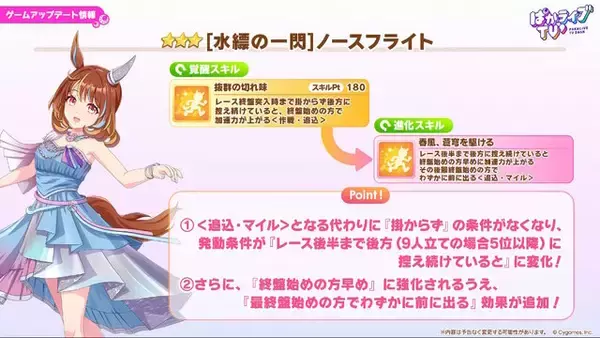 「『ウマ娘』新育成は「サクラバクシンオー」「ノースフライト」の衣装違い！5人のウマ娘が“ダンスパーティー服”でビシッと決める」の画像