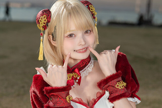 【コスプレ】ふわもこ×ミニチャイナ風の衣装が異次元の可愛さ！はにかむ美女レイヤーはカンフーポーズも似合いすぎ【写真8枚】