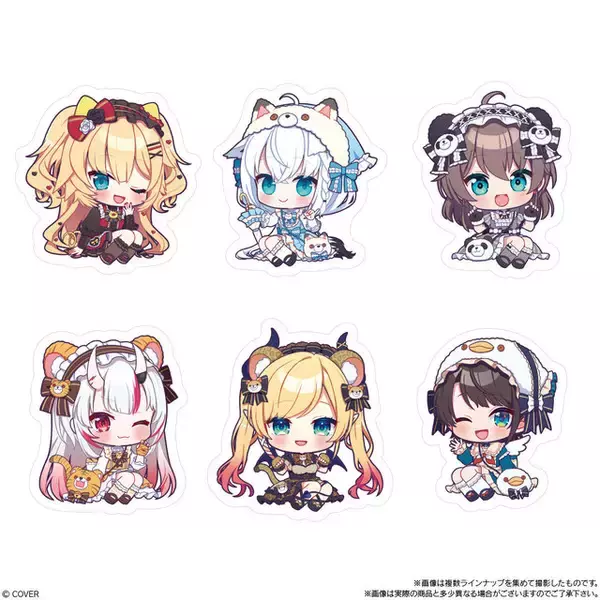 「「ホロライブ」ステッカー付チョコクランチ第2弾の全デザイン解禁！兎田ぺこら、天音かなたら31名が動物イメージのミニキャラで登場」の画像
