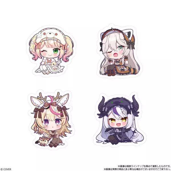 「「ホロライブ」ステッカー付チョコクランチ第2弾の全デザイン解禁！兎田ぺこら、天音かなたら31名が動物イメージのミニキャラで登場」の画像
