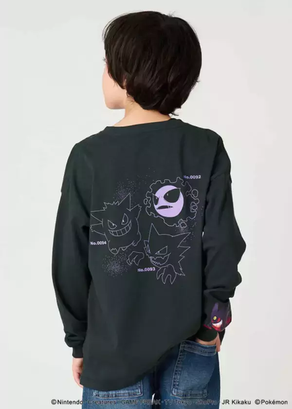 「グラニフ『ポケモン』コラボコレクションが10月7日発売！ゲンガーやミミッキュたちゴーストタイプのイラスト、ワンポイントアートをデザイン」の画像