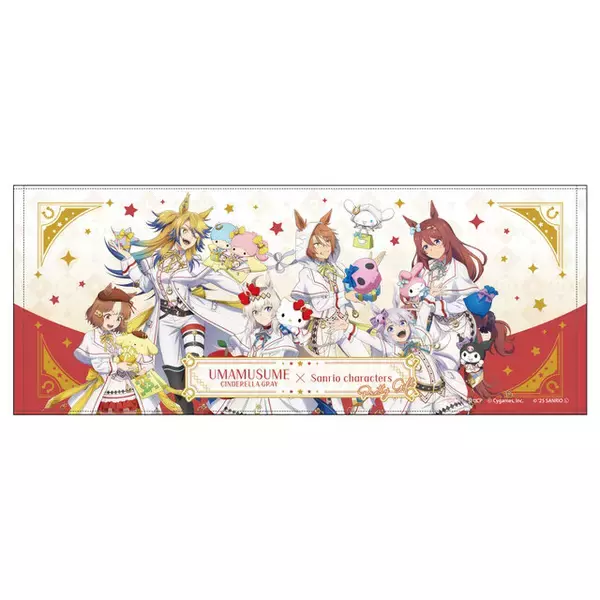 「アニメ「ウマ娘 シンデレラグレイ」がサンリオとコラボ！オリジナルイラストを使用した缶バッジやアクスタなどを展開」の画像