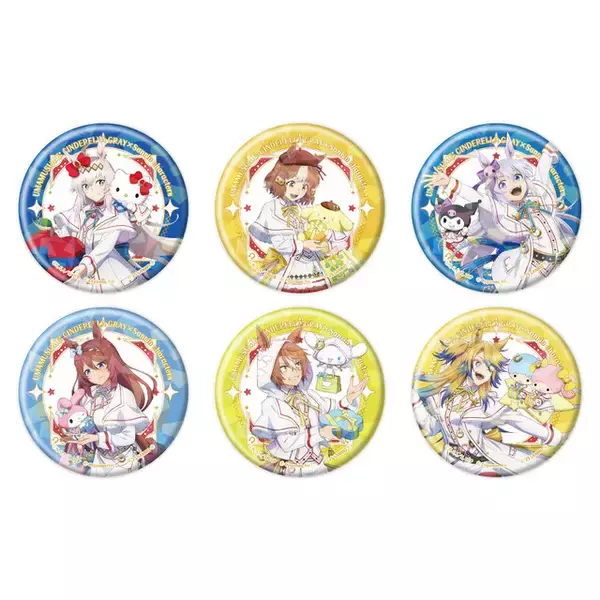 「アニメ「ウマ娘 シンデレラグレイ」がサンリオとコラボ！オリジナルイラストを使用した缶バッジやアクスタなどを展開」の画像