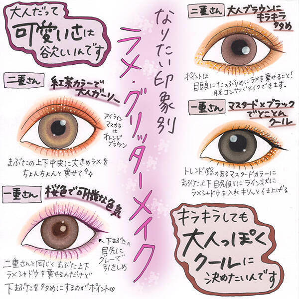 マスクをつける今こそ 目元に煌めきを仕込んで 幼く見えない 大人のキラキラメイク でマスク美人に 22年1月日 エキサイトニュース