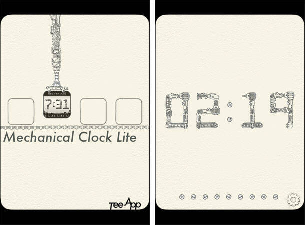 メカニカルなアニメーションがおしゃれでカッコイイ 時計アプリ 機械仕掛けの時計アプリ Lite 13年11月1日 エキサイトニュース