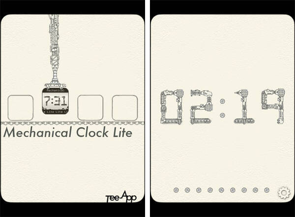 メカニカルなアニメーションがおしゃれでカッコイイ 時計アプリ 機械仕掛けの時計アプリ Lite 13年11月1日 エキサイトニュース