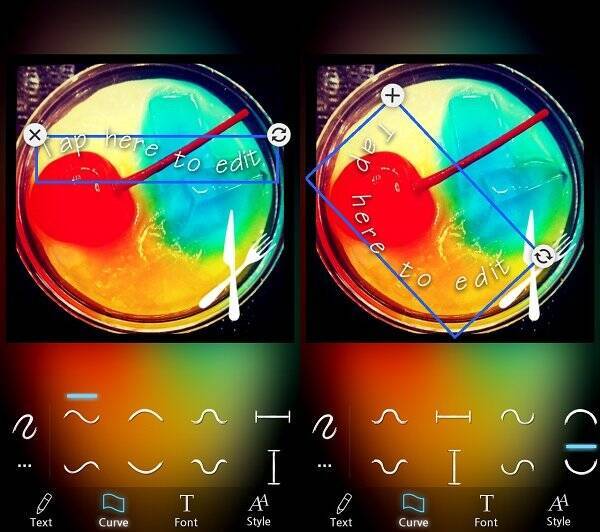 アーチ状に文字を配置 雰囲気ある写真に仕上がるアプリ Curved Text 15年4月21日 エキサイトニュース