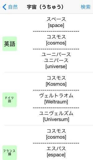 様々な外国語がズラリ 名づけに困ったら ネーミング辞典アプリ が超便利 15年8月14日 エキサイトニュース