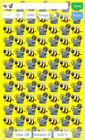 Iphoneの絵文字パターン壁紙が作れるアプリ Emoji Wallpaper が超