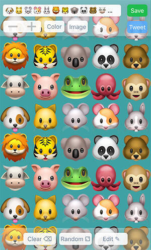 Iphoneの絵文字パターン壁紙が作れるアプリ Emoji Wallpaper が超かわいい 17年6月4日 エキサイトニュース