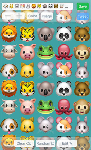 iPhoneの絵文字パターン壁紙が作れるアプリ「Emoji Wallpaper」が超かわいい♡