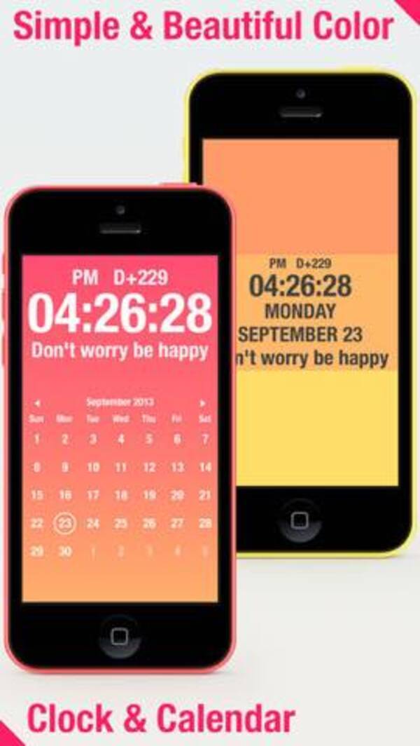 今日の無料アプリ 1円 無料 自分好みの時計入り壁紙を作成 Coloring Clock 他 2本を紹介 17年11月日 エキサイトニュース