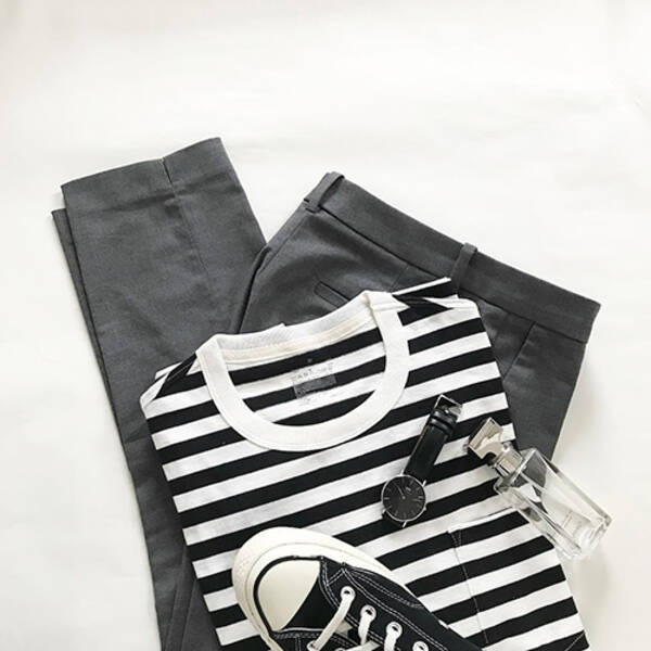 春コーデのマストアイテム 無印良品の新作 ボーダーtシャツ が優秀かわいいんです 18年3月21日 エキサイトニュース