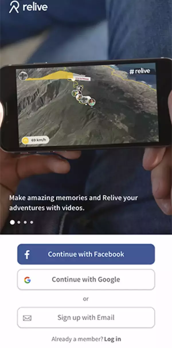 旅行時や運動時にも使える！自分の行動が動画で記録されるアプリ「Relive」が面白くて便利♩
