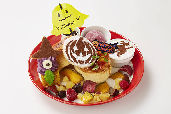 ハロウィンのキャラクターたちがお皿の上に大集合 パンケーキ専門店 バター で ハロウィンフェア が開催 19年9月19日 エキサイトニュース