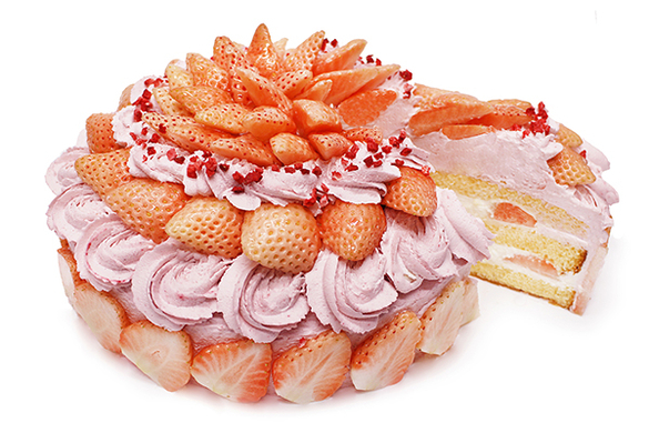 カフェコムサは毎月22日が ショートケーキの日 1月は珍しい 白いちご を使用した限定ケーキが登場 19年1月21日 エキサイトニュース