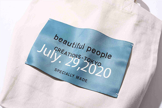 Tシャツやトートバッグのタグを好みにカスタマイズ。beautiful peopleの期間限定イベントが伊勢丹新宿店で