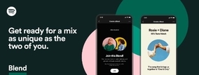 【Spotify】自分と友達の愛聴曲を1つのプレイリストに。新しい音楽共有のかたち「Blend」機能が登場