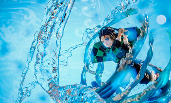炭治郎の水の呼吸を完全再現 風呂場の水や車に積もった雪を使った 合成なし のフィギュア写真が超クオリティ 2021年3月3日 エキサイトニュース