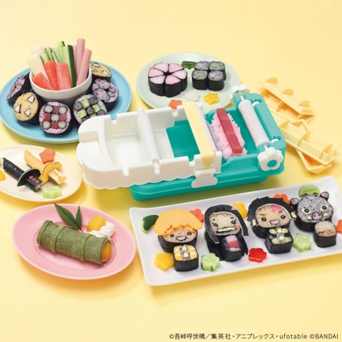 鬼滅の刃 キャラ弁みたいな のり巻き を作れるクッキングトイがバンダイから登場 禰豆子の竹筒クレープも 21年4月11日 エキサイトニュース