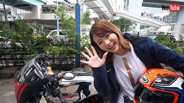 バイク女子 平嶋夏海 自慢の銀ピカ大型バイク モト グッツイ V7 Iii で都内をごきげんツーリング 21年10月8日 エキサイトニュース
