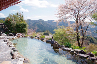 九州の「花見」露天風呂がある日帰り温泉16選！桜絶景を貸切風呂でも