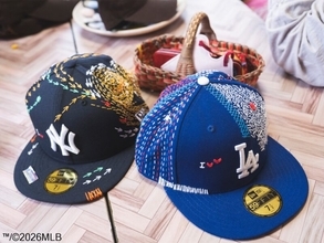 MLBのロゴキャップに日本古来の技法「刺し子」を施したコラボキャップがニューエラから登場！