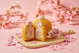 桜餡を使った春らしいクリームの甘さにほんのり塩味♪『UNI DONUTS』から桜餅ドーナツ登場