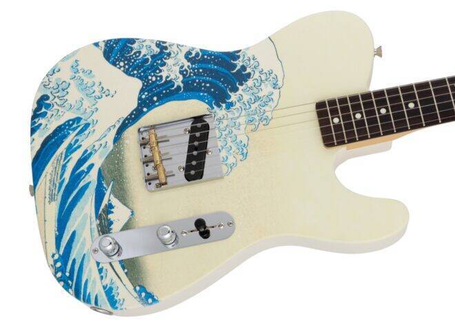 カッコよすぎぞ！フェンダーより葛飾北斎「富嶽三十六景」をフィーチャーした『Made in Japan Art Canvas Hokusai』の一般販売が開始