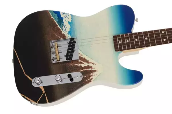 「カッコよすぎぞ！フェンダーより葛飾北斎「富嶽三十六景」をフィーチャーした『Made in Japan Art Canvas Hokusai』の一般販売が開始」の画像