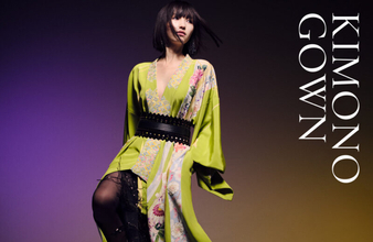 京友禅・千總から着物のエッセンスを取り入れたドレスやジャケットのように纏える 「KIMONO GOWN」が発表