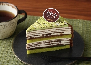 あのパリパリ食感をケーキで！「紗々ミルクレープ（抹茶ティラミス）」が銀座コージーコーナーから新発売
