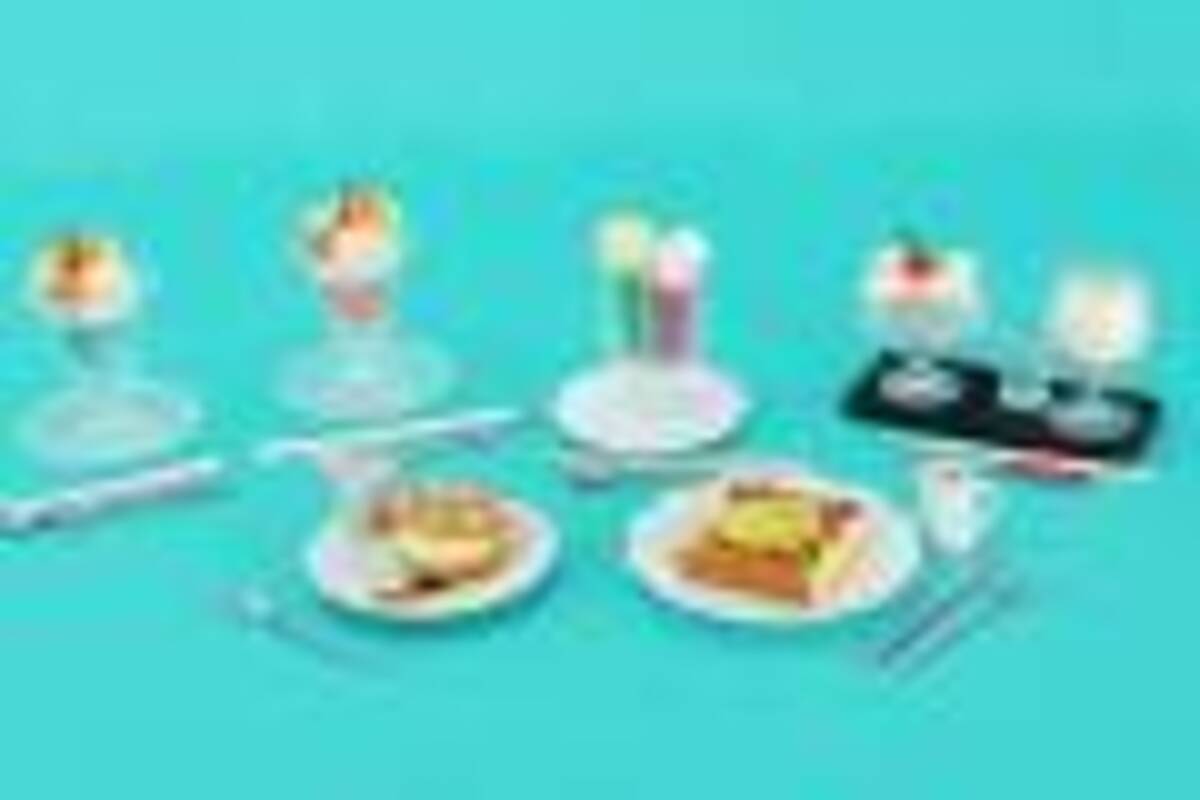 歴史ある純喫茶の甘味メニューをミニチュア化「純喫茶のあまいもの 