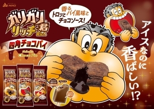 なんと「ガリガリ君」リッチシリーズにチョコパイ味！「ガリガリ君リッチ四角チョコパイ」新発売