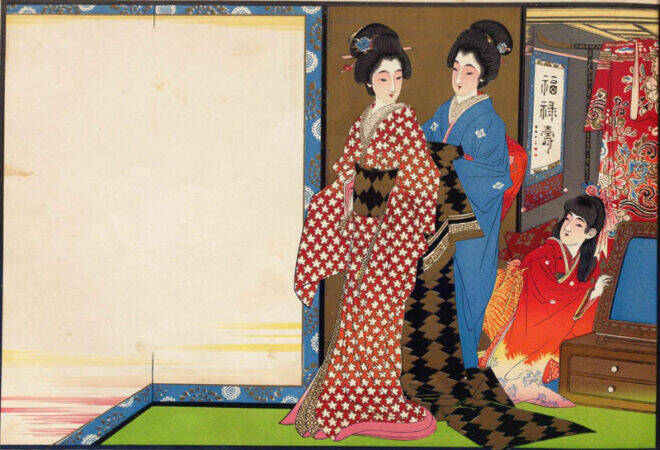 日常的に着物を着ていた日本人が何故洋服を着るようになったのか、明治時代の「引札見本帖」に探る【中編】