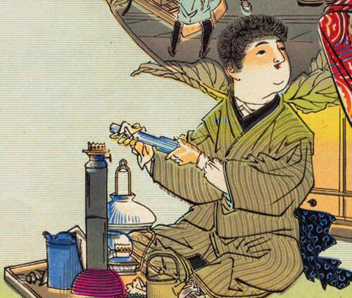 日常的に着物を着ていた日本人が何故洋服を着るようになったのか、明治時代の「引札見本帖」に探る【中編】