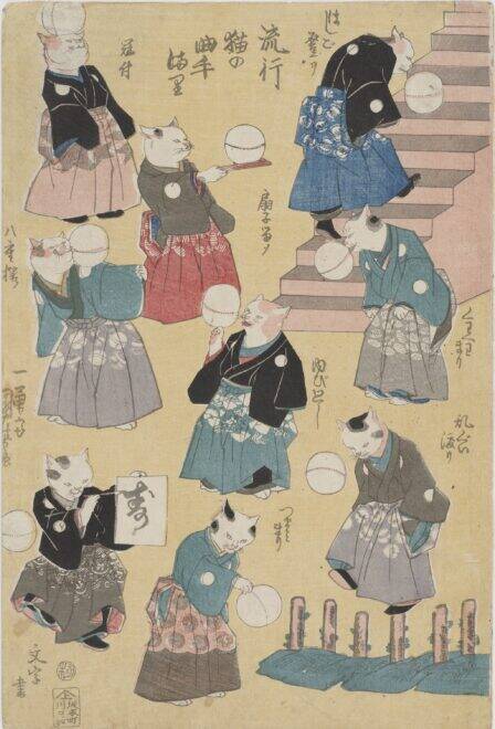 猫の擬人化作品大集合！江戸時代の擬人化表現の面白さに着目した展覧会「もしも猫展」が開催