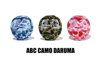 BAPE×ミカヅキショウテン、群馬高崎だるまをアート化「ABC CAMO DARUMA」発売