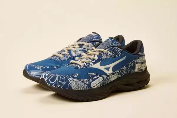 ミズノから様々な藍染の技法で染め上げられた特別モデル「WAVE RIDER β DYED BY BUAISOU」が登場