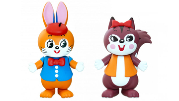 なにこれ可愛いっ♡「クッピーラムネ」のウサギくんとリスちゃんの可動式フィギュアが新発売！