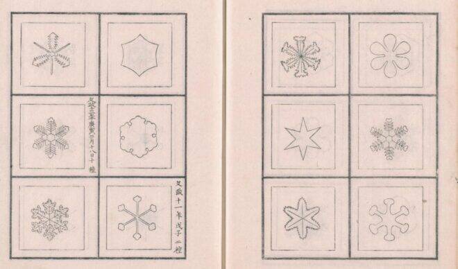 雪の結晶は江戸時代すでに観察されていた！あらゆる雪の結晶を20年かけてまとめた古文書「雪華図説」