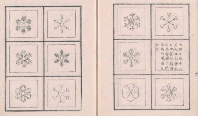 雪の結晶は江戸時代すでに観察されていた！あらゆる雪の結晶を20年かけてまとめた古文書「雪華図説」