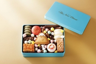 富士山＆初日の出が素敵！“お年賀”クッキー缶『SATSUKIチョコレート＆クッキー～2026 午年～』発売