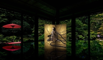 SF作品『攻殻機動隊』のビジュアルを箔工芸の屏風に施した“テクノ屏風”「TB-02 : The Ghost in the Shell」発売！